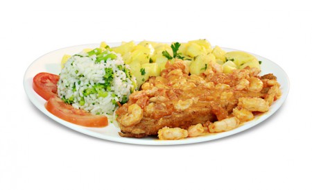 Peixe ao Molho de Camarão